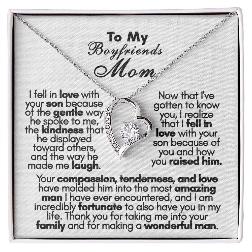 To My Boyfriend's Mom Necklace Gift for My 